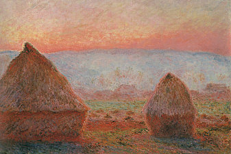 Haystacks at Giverny, the Evening Sun