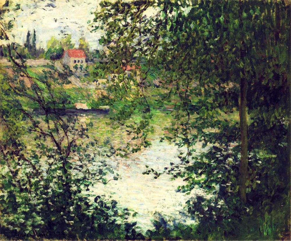 Ile de La Grande Jatte Through the Trees