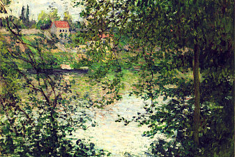 Ile de La Grande Jatte Through the Trees