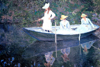 In the Norvegienne Boat at Giverny