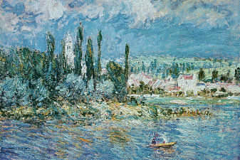 Landscape with Thunderstorm, Vetheuil, 1880