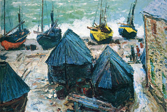 Boats on the Beach at Etretat