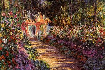Pathway in Monet‘s Garden at Giverny