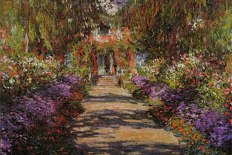 Pathway In Monets Garden At Giverny