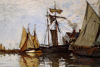 Boats in the Port of Honfleur