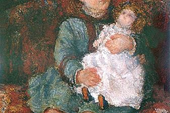 Portrait of Germaine Hoschede with a Doll