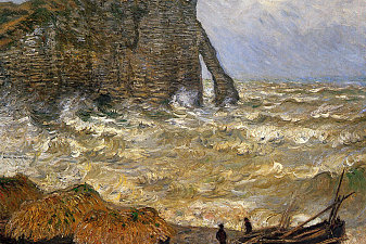 Rough Sea at Etretat