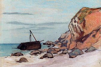 Saint-Adresse, Beached Sailboat