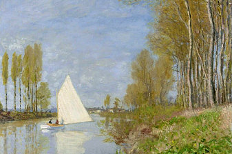 Small Boat on the Small Branch of the Seine at Argenteuil