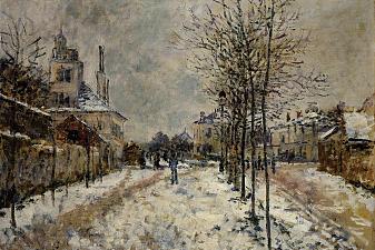 Snow Effect, The Boulevard de Pontoise at Argenteuil