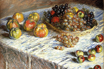 Still Life with  Apples And Grapes