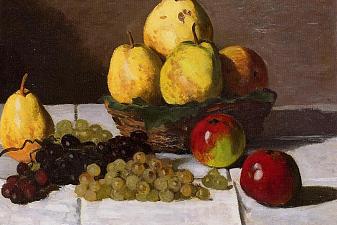 Still Life with Pears and Grapes