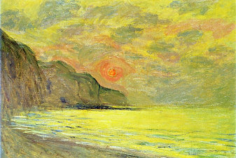 Sunset, Foggy Weather, Pourville