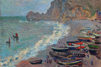 The Beach at Etretat