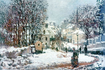 The Grand Street Entering to Argenteuil, Winter