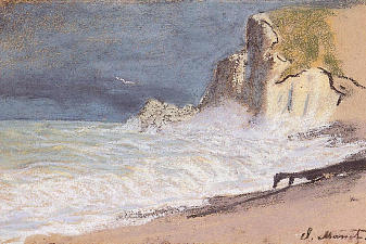 The Manneport, Etretat - Amont Cliff, Rough Weather