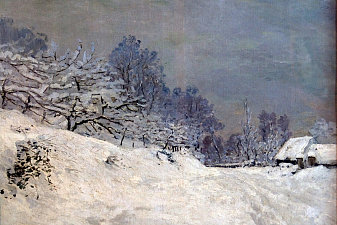 The Road in front of Saint-Simeon Farm in Winter