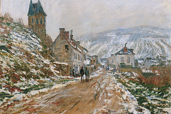 The Road in Vetheuil in Winter