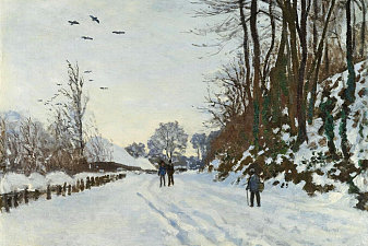 The Road to the Farm of Saint-Simeon in Winter