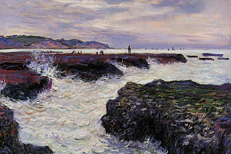 The Rocks at Pourville, Low Tide