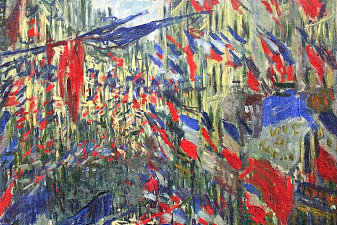 The Rue Montargueil with Flags