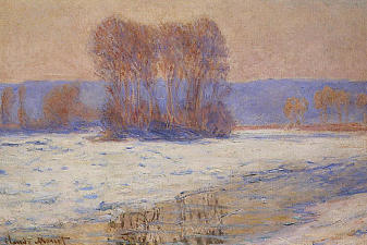 The Seine at Bennecourt, Winter