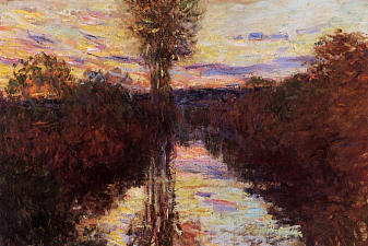 The Small Arm of the Seine at Mosseaux, Evening