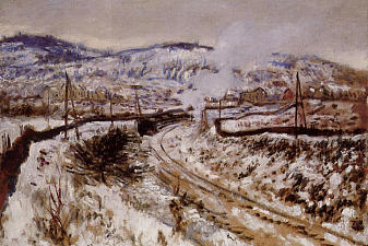 Train in the Snow at Argenteuil