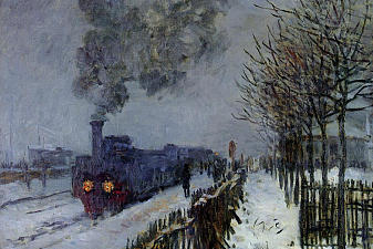 Train in the Snow or The Locomotive