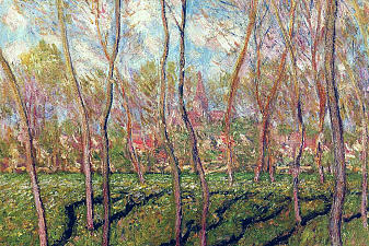 Trees in Winter, View of Bennecourt