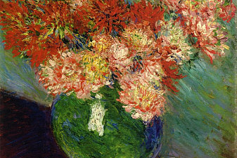 Vase of Chrysanthemums