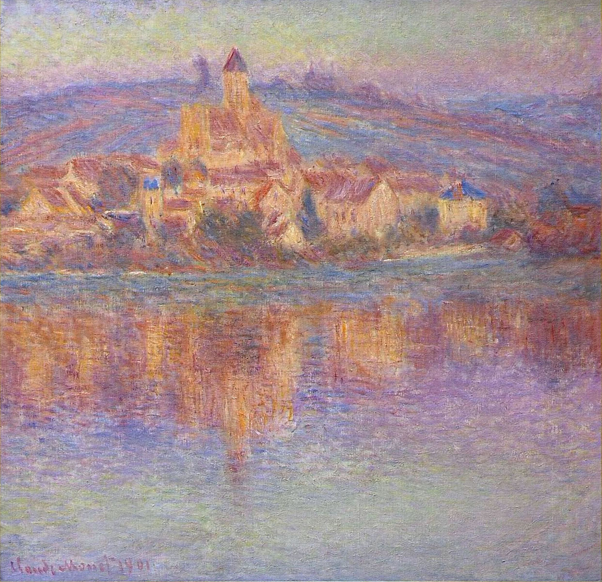 Vetheuil at Sunset 