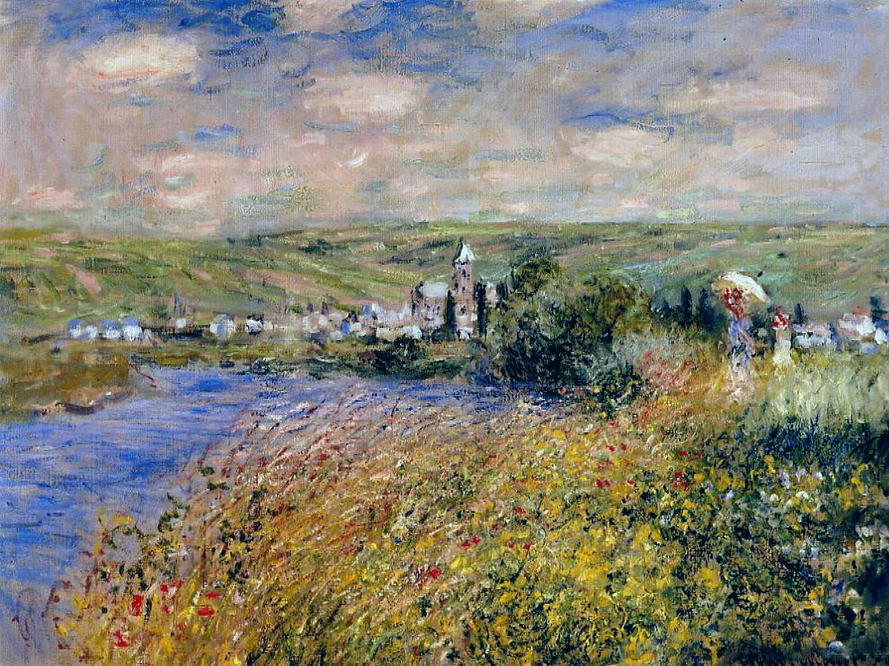 Vetheuil Seen from Ile Saint Martin 