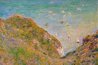 View from the Cliff at Pourville, Bright Weather