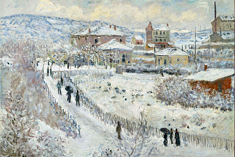 View of Argenteuil in the Snow
