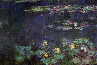 Water Lilies, Green Reflection (right half)