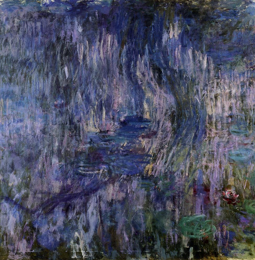 Water Lilies, Reflection of a Weeping Willows 