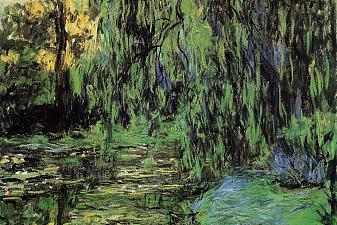 Weeping Willow and Water-Lily Pond