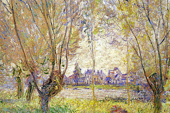 Woman Sitting under the Willows
