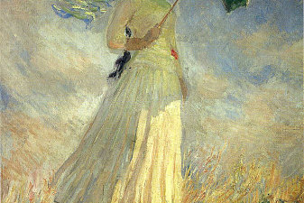 Woman with a Parasol, Facing Right (also known as Study of a Figure Outdoors (Facing Right))