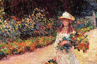 Young Girl in the Garden at Giverny