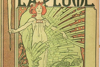 Cover composed by Mucha for the french literary and artistic Review La Plume