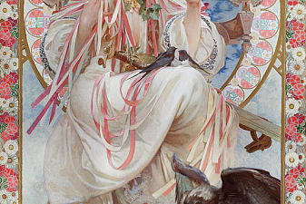 Portrait of Josephine Crane-Bradley as Slavia.