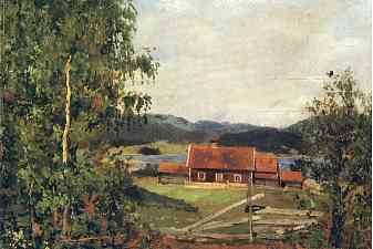 Landscape. Maridalen by Oslo