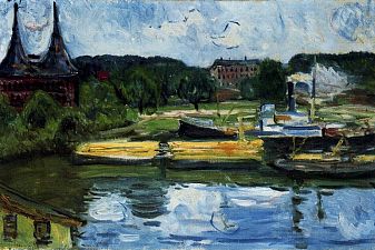 Lübeck Harbour with the Holstentor