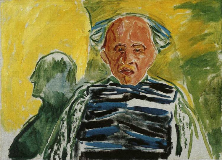 Self-Portrait with Striped Pullover 