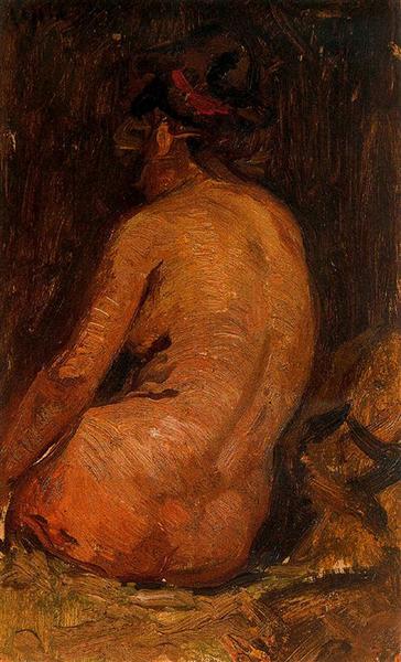 Female nude from back 