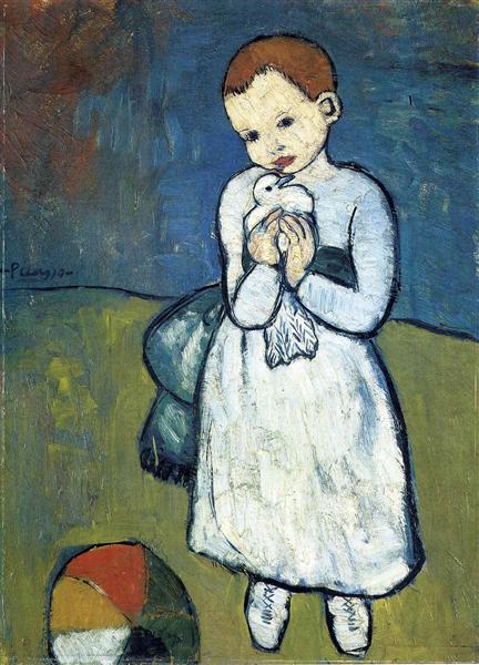 Child with dove 