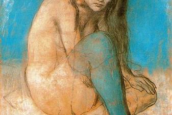 Seated female nude