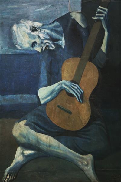 The old blind guitarist 
